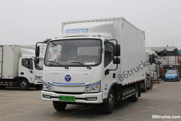 Foton Zhilan 4,5T 4,14 m cabine simple camion fourgon électrique pur 104,7 kWh 4X2(6 roues) Extérieur (3) | 86Trucks
