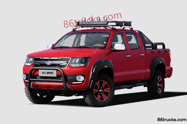 Huanghai N2 2023 version tout-terrain 2.5T diesel 150 ch 4x4(6 roues) manuel benne longue double cabine pick-up (China VI) Extérieur (3) | 8