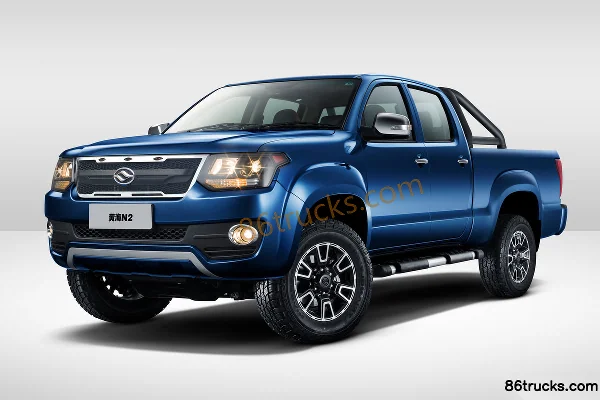 Huanghai N2 2023 Comfort Type 2.8T Diesel 116 hp Manual 2WD Extended Cargo Box Double Row Pickup (China VI) Cab (4) | 86Trucks