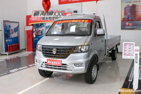 Jinbei Jinka S30 2022 Standard 1,6 L 123 ch 4X2(6 roues) essence 3,2 m camion léger à plate-forme simple cabine (China VI) Extérieur (3) | 8