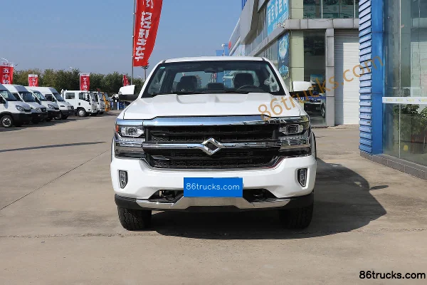 Huanghai N7 modèle 2019 version Zhixiang 2,5T diesel 150 ch boîte manuelle propulsion double cabine pick-up (2) | 86Trucks