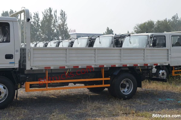 JMC Shunda Wide Body 116hp 4X2(6 wheels) 4.22m Single Row Flatbed Light Truck (Air Brake)(China VI) (1) | 86Trucks