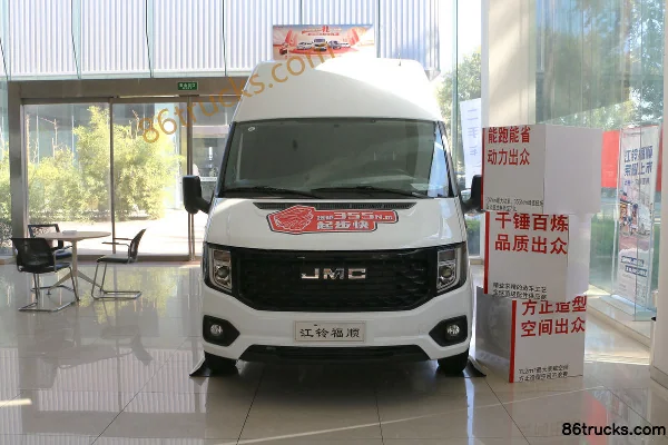 JMC Fushun 2023 Model 146hp 3-seat short wheelbase 2.0T diesel medium-high roof panel van (China VI) Exterior (2) | 86Trucks