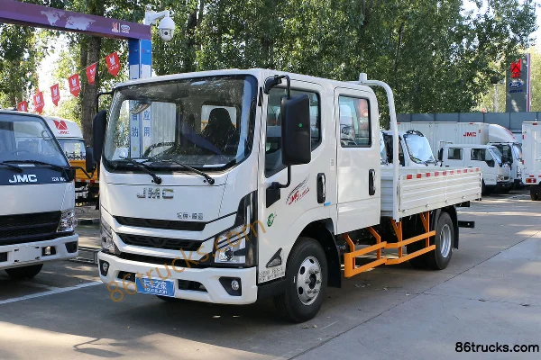 JMC Kaiyun+ Medium Narrow Body 129hp 4X2(6 wheels) 3.2m Double Row Flatbed Light Truck (China VI) Exterior (3) | 86Trucks