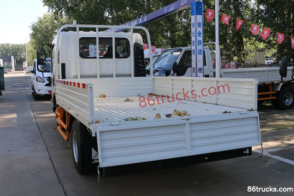 JMC Kaiyun+ Medium Narrow Body 129hp 4X2(6 wheels) 3.2m Double Row Flatbed Light Truck (China VI) (2) | 86Trucks