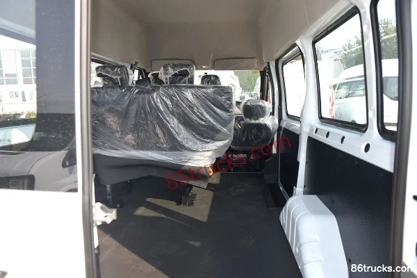 JMC Fushun 2023 Model 146 hp 2.0T Diesel Short Wheelbase 5-Seat High Roof Multi-Purpose Passenger Vehicle (China VI) Cargo Box (3) | 86Truck