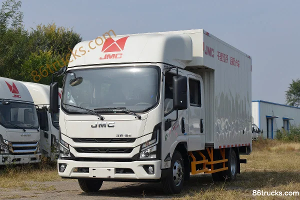 JMC Kaiyun+ Medium Narrow Body 129hp 4X2(6 wheels) 2.8m Double Row Van Light Truck Exterior (3) | 86Trucks