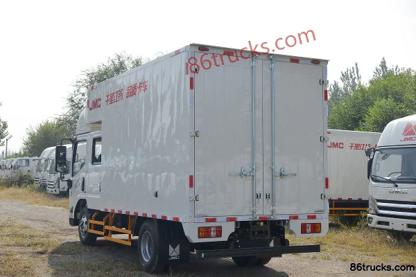 JMC Kaiyun+ Medium Narrow Body 129hp 4X2(6 wheels) 2.8m Double Row Van Light Truck (3) | 86Trucks