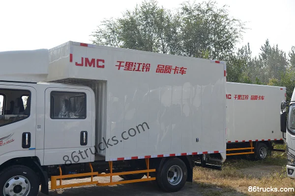 JMC Kaiyun+ Medium Narrow Body 129hp 4X2(6 wheels) 2.8m Double Row Van Light Truck (1) | 86Trucks