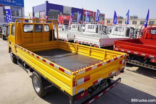 Yuejin Fuxing S100 95 ch 4X2(6 roues) diesel camion plateau double cabine 3,2 m (China VI) Carrosserie (2) | 86Trucks