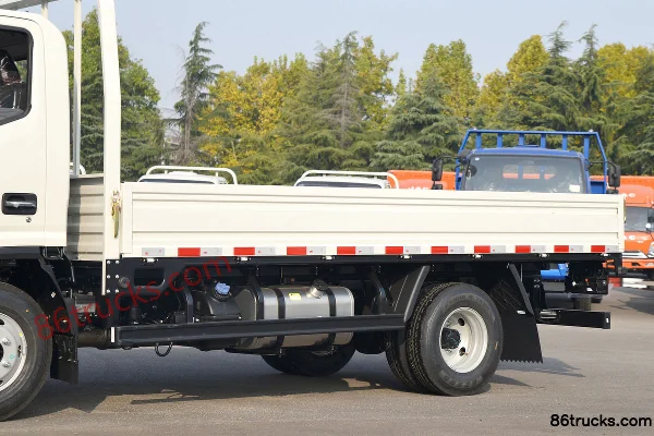 JAC Shuailing S6 130 ch 4X2(6 roues) 4,18 m cabine simple, camion plateau à ridelles (China VI) Carrosserie (1) | 86Trucks