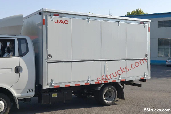 JAC Kaida X6 1.6L 120 hp 4X2(6 wheels) Gasoline 3.95m Single Row Wing Opening Van Mini Truck (China VI) Body (1) | 86Trucks