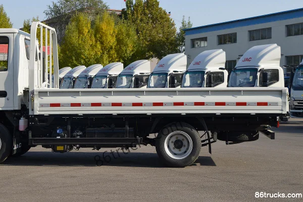 JAC Kaida X1 95 ch 4X2(6 roues) 3,64 m petit camion à ridelles à cabine simple Carrosserie (3) | 86Trucks