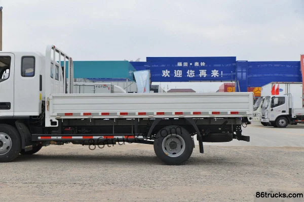 Foton Aoling New Jieyun Youth Edition 132 hp 4X2(6 wheels) 3.83m semi-row flatbed light truck (China VI) Body (2) | 86Trucks