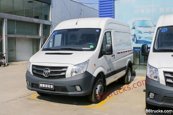 Foton Commercial Vehicle Tuyano Tongtu 150hp 2.5T Diesel 3-seat Manual Short wheelbase Medium roof closed van Exterior (3) | 86Trucks