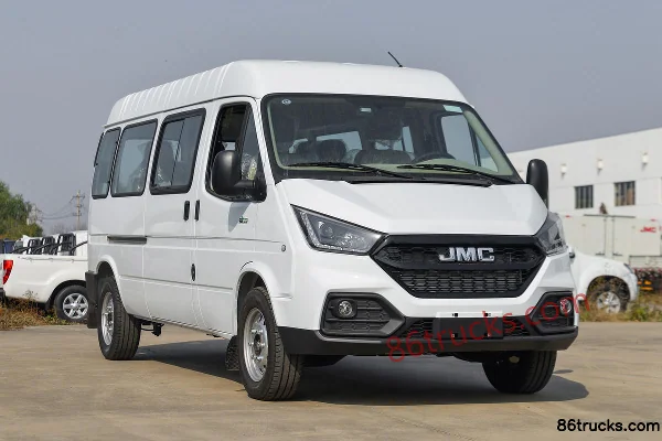 JMC Teshun 122hp 9-seat 2.8T Diesel Long Wheelbase Mid-High Roof Light Bus (China VI) Exterior