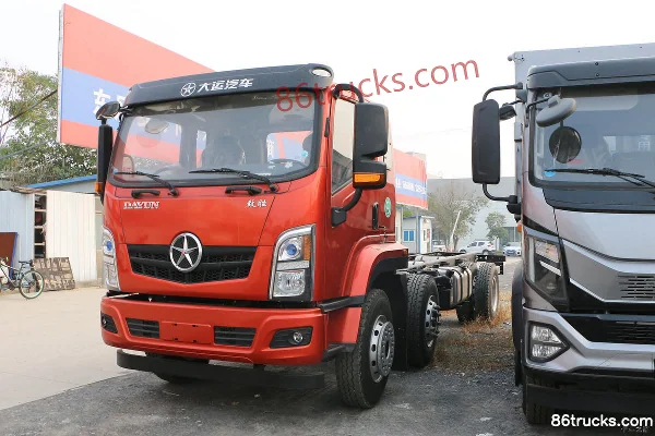 Dayun Zhisheng 220hp 6X2(8 wheels) 5.8m Flatbed Cargo Truck (Shortened Axle) Exterior (3) | 86Trucks
