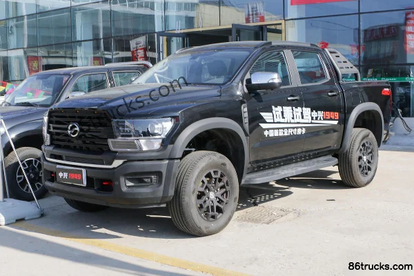 Zhongxing Weishi 1949 modèle 2022 version passagers luxe 2,0T essence 197 ch automatique quatre roues motrices double cabine pick-up standar