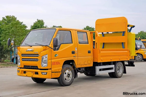JMC New Shunda 116 hp 4X2(6 wheels) anti-collision buffer truck (Huato brand) Exterior (3) | 86Trucks