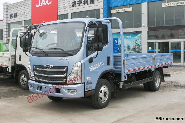Foton Times Leader M5 132hp 4X2(6 wheels) 4.17m Single Row Flatbed Light Truck (China VI) Exterior (3) | 86Trucks