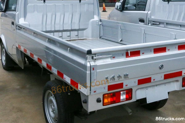 Dongfeng K01 1.3L 92hp 4X2(6 wheels) Gasoline 2.26m Single Row Flatbed Mini Truck Body (2) | 86Trucks