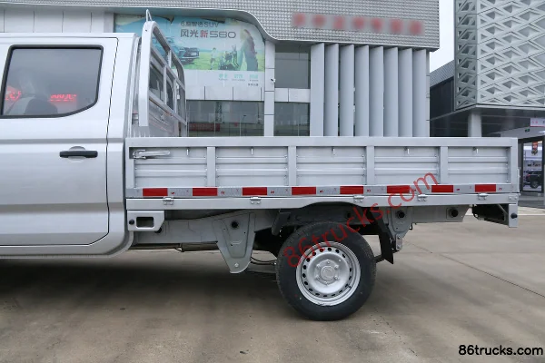 Dongfeng C72 1,6 L 122 ch 4X2(6 roues) essence 2,53 m camion plateau léger à cabine double Carrosserie (1) | 86Trucks
