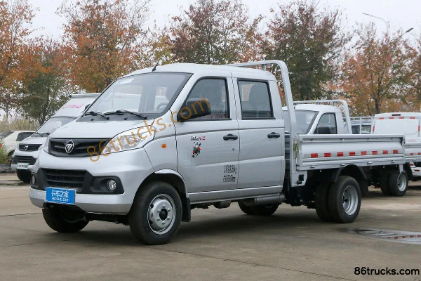 Foton Xiangling V2 Comfort 1.6L 105 hp 4X2(6 roues) CNG 2.55m double-row flatbed mini truck Extérieur (3) | 86Trucks