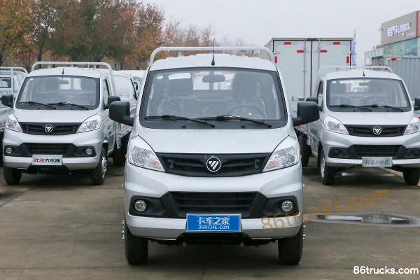 Foton Xiangling V2 Comfort 1.6L 105 hp 4X2(6 roues) CNG 2.55m double-row flatbed mini truck Extérieur (2) | 86Trucks