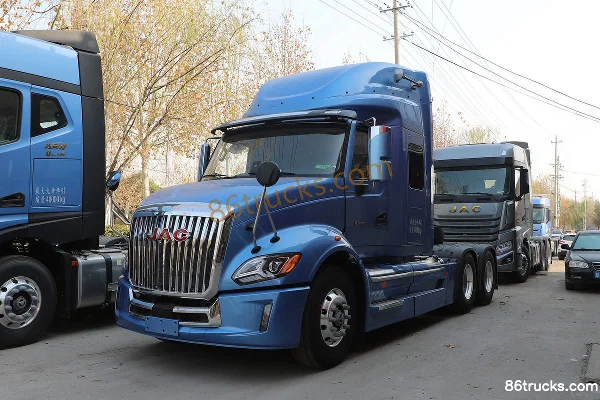 JAC Gallop V7 Heavy Truck 560 hp 6X4(10 wheels) AMT Automatic Long-Nose Tractor Truck (China VI) (Ratio 2.73) Exterior (3) | 86Trucks