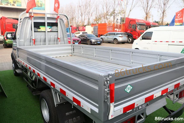 Jinbei Xinka T50 PLUS Reinforced Edition 130hp 4X2(6 wheels) CNG 3.6m Single Row Flatbed Mini Truck (China VI) Body (1) | 86Trucks