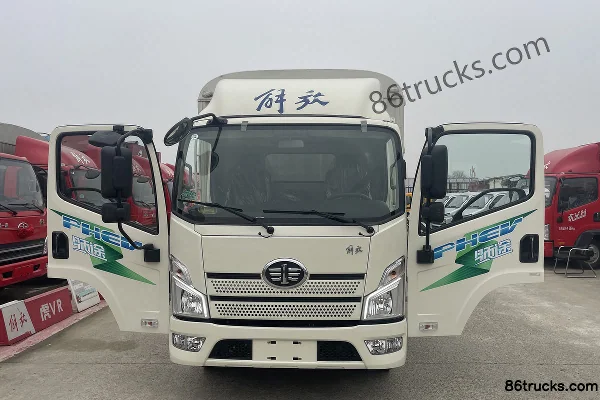 FAW Jiefang Lantu 4.5T 4.16m single-row plug-in hybrid cage truck 14kWh 4X2(6 wheels) Exterior (2) | 86Trucks