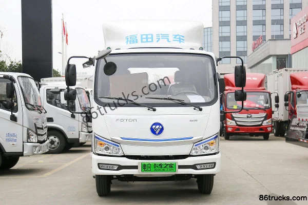 Foton Auman Oumake Zhilan 4.5T 4.17m Single Row Pure Electric Cargo Truck with Cage 100.27kWh 4X2(6 wheels) Exterior (2) | 86Trucks