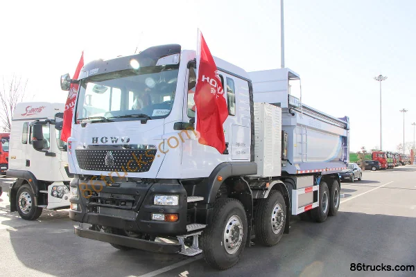 Sinotruk HOWO HOWO TX poids lourd 8X4(12 roues) 6,2 m camion benne électrique pur à batterie interchangeable Extérieur (3) | 86Trucks