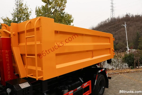 Foton King Kong S1 150 hp 4X2(6 wheels) Hook Lift Garbage Truck Body (1) | 86Trucks