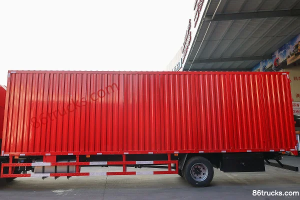 JAC Gallop A5L Heavy Truck 220hp 4X2(6 wheels) 9.61m Van Cargo Truck Body (1) | 86Trucks