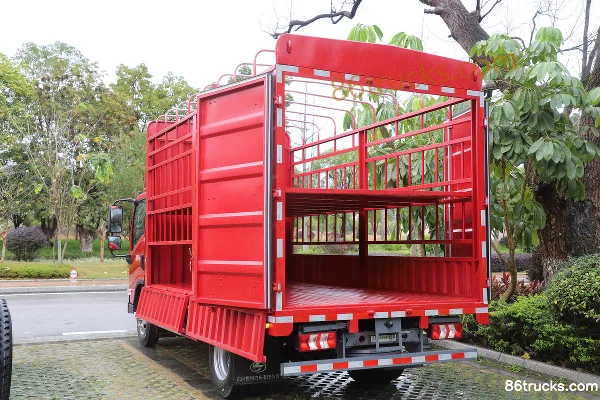Dongfeng Liuqi Chenglong L2 160 hp 4X2(6 wheels) 4.2 m Single Row Semi-Open Cargo Truck (Light Truck, Fast Gear 8-Speed) Body (3) | 86Trucks