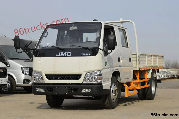 JMC Shunda Narrow Body 2022 Model 122 hp 4X2(6 wheels) 3.25m Double Row Flatbed Light Truck (China VI) Exterior (3) | 86Trucks