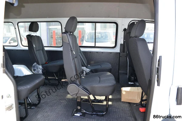 JMC Teshun 2019 116 ch 6 places empattement long 2,8T diesel toit haut version logistique commerciale (China VI) Caisse (2) | 86Trucks