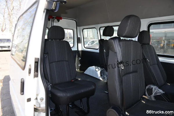 JMC Teshun 2019 116 ch 6 places empattement long 2,8T diesel toit haut version logistique commerciale (China VI) Caisse (1) | 86Trucks