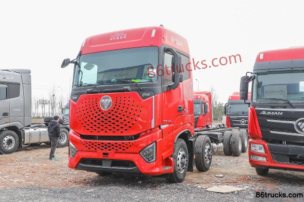 Foton Auman Galaxy Crossing Edition 490hp 8X4(12 wheels) 9.53m AMT automatic flatbed cargo truck (China VI) Exterior (3) | 86Trucks