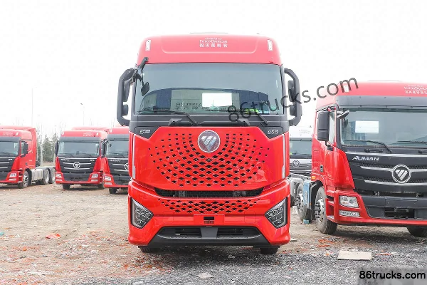 Foton Auman Galaxy Crossing Edition 490hp 8X4(12 wheels) 9.53m AMT automatic flatbed cargo truck (China VI) Exterior (2) | 86Trucks