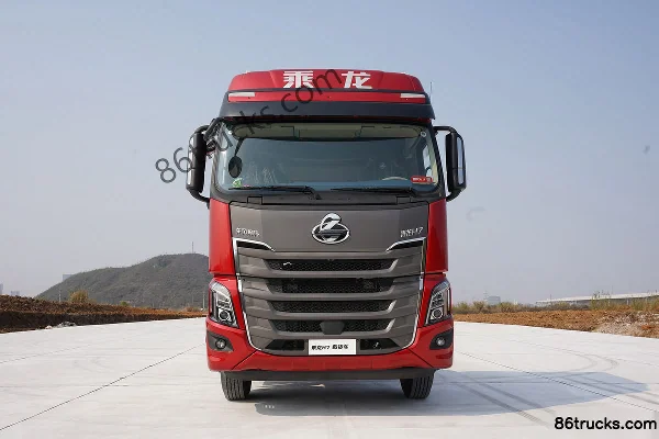 Dongfeng Liuqi Chenglong H7 Heavy Truck 400 hp 8X4(12 wheels) 9.47m Flatbed Cargo Truck Exterior (2) | 86Trucks