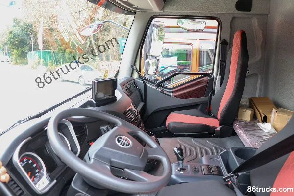 FAW Jiefang J6P 8X4(12 wheels) 6.76m³ Electric Concrete Mixer Truck (Ruijiang Brand) Cab (1) | 86Trucks