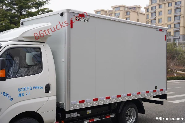 Feidi EF3 4.5T 3,63 m camion léger fourgon électrique pur à cabine simple 55,7 kWh 4X2(6 roues) Carrosserie (1) | 86Trucks