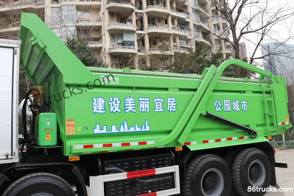 FAW Jiefang J6P 8X4(12 roues) 5,8 m camion benne électrique pur 423 kWh Carrosserie (1) | 86Trucks