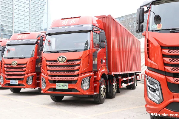 FAW Jiefang J6G Linghang Edition 260hp 6X2(8 wheels) 9.7m Box Cargo Truck (China VI) Exterior (3) | 86Trucks