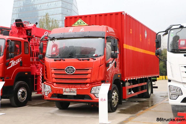 FAW Jiefang Qingdao JK6 220hp 4X2(6 wheels) 7.8m van hazardous materials truck Exterior (3) | 86Trucks