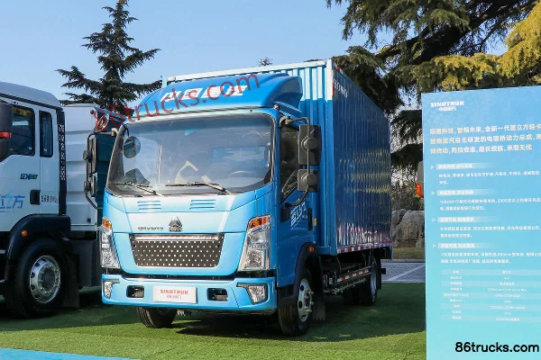Sinotruk HOWO Hanjiang 4.5T 4.15m Single-Row Electric Light-Duty Box Truck 100kWh 4X2(6 wheels) Exterior (3) | 86Trucks