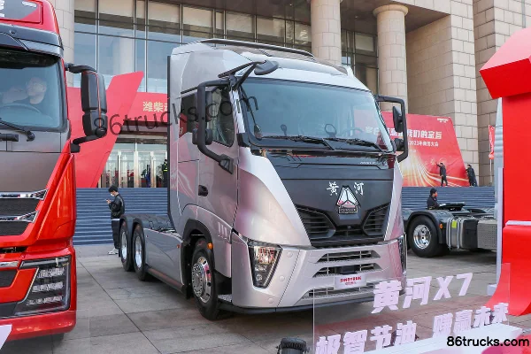 Sinotruk Yellow River X7 Heavy Truck 800 hp 6X4(10 wheels) AMT Automatic Tractor Truck Exterior