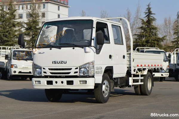 Qingling Isuzu 100P 132hp 4X2(6 wheels) 3.245m Double Row Flatbed Light Truck (China VI) Exterior (3) | 86Trucks